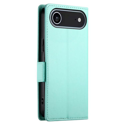 For iPhone Air Side Buckle Magnetic Frosted Leather Phone Case(Mint Green) - iPhone Air Cases by buy2fix | Online Shopping UK | buy2fix