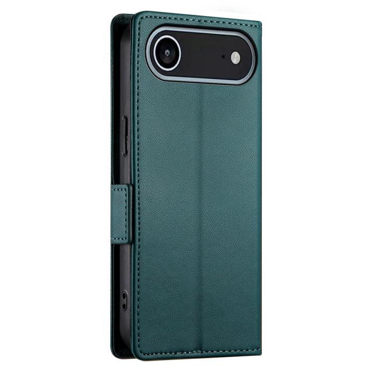 For iPhone Air Side Buckle Magnetic Frosted Leather Phone Case(Dark Green) - iPhone Air Cases by buy2fix | Online Shopping UK | buy2fix