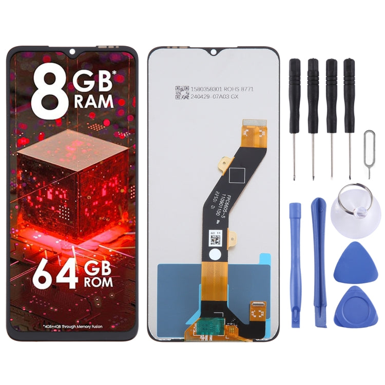 For itel A60s OEM LCD Screen with Digitizer Full Assembly -  by buy2fix | Online Shopping UK | buy2fix