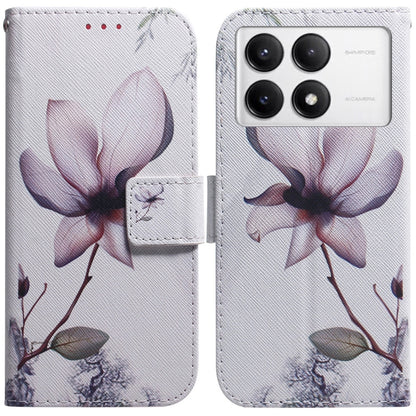 For Xiaomi Redmi K70 Pro / K70 Coloured Drawing Flip Leather Phone Case(Magnolia) by buy2fix