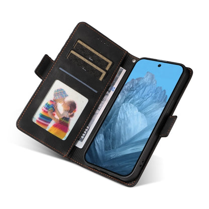 For Google Pixel 9 / 9 Pro Embossed Rhombus Starry Leather Phone Case(Black) by buy2fix