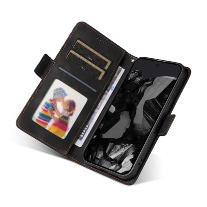 For Google Pixel 9 Pro XL Embossed Rhombus Starry Leather Phone Case(Black) by buy2fix