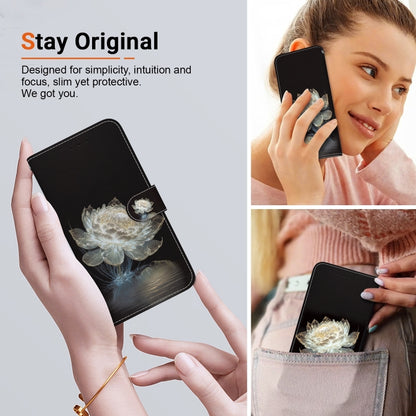 For Xiaomi Redmi K70 Pro / K70 Crystal Texture Colored Drawing Leather Phone Case(Crystal Peony) by buy2fix