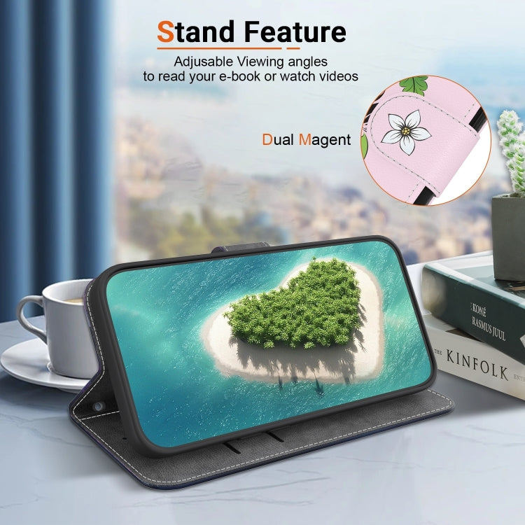 For Xiaomi Redmi K70 Pro / K70 Crystal Texture Colored Drawing Leather Phone Case(Lily) by buy2fix