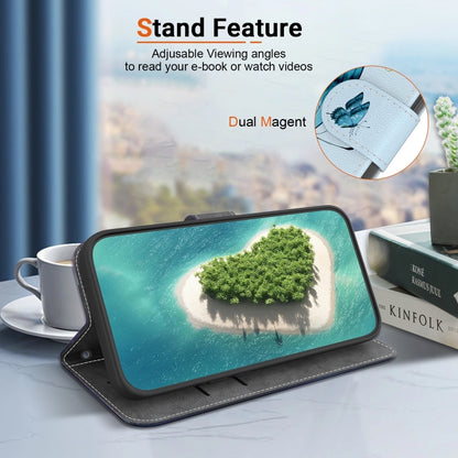 For Xiaomi Redmi K70 Pro / K70 Crystal Texture Colored Drawing Leather Phone Case(Blue Pansies) by buy2fix