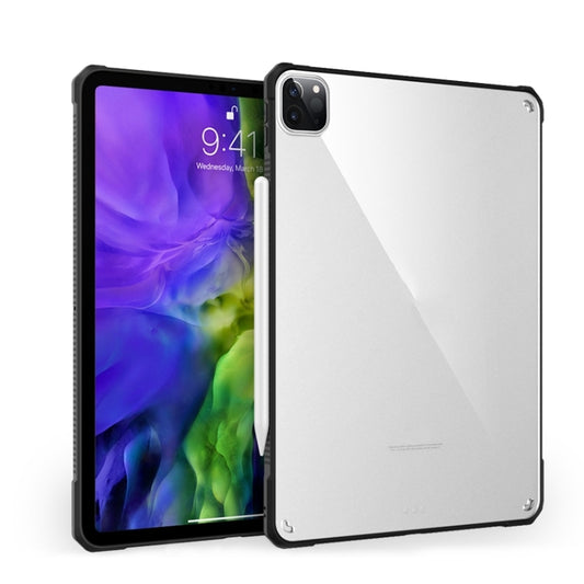 For iPad Pro 11 2022 PC+TPU Transparent Shockproof Tablet Case(Black) - iPad Pro 11 (2022/2021) Cases by buy2fix | Online Shopping UK | buy2fix