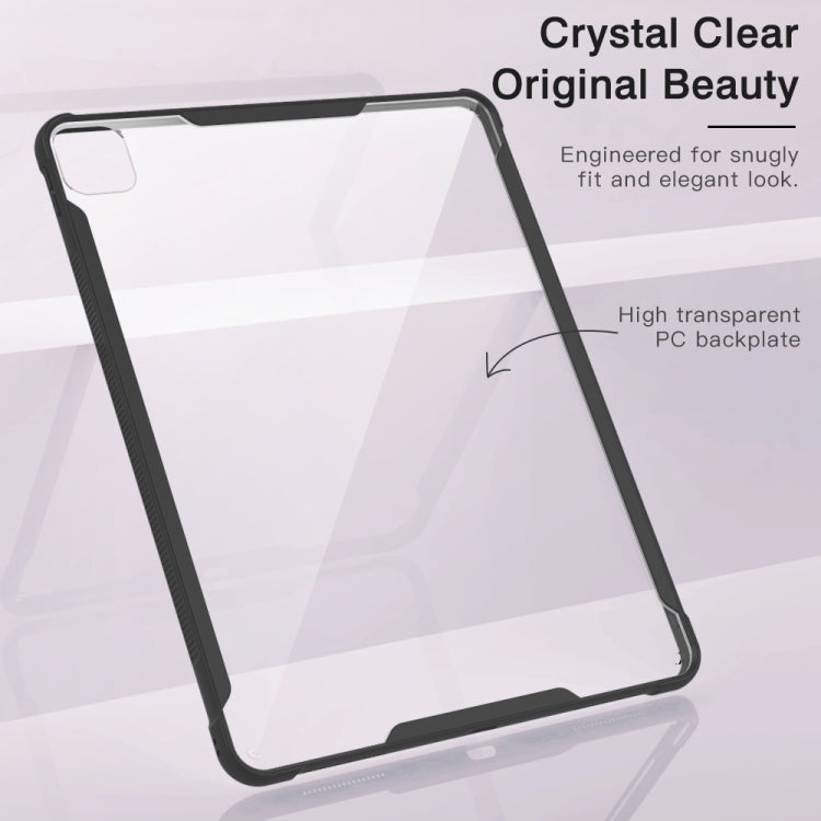 For iPad Pro 11 2022 PC+TPU Transparent Shockproof Tablet Case(Black) - iPad Pro 11 (2022/2021) Cases by buy2fix | Online Shopping UK | buy2fix