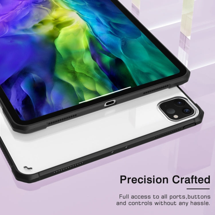For iPad Pro 11 2022 PC+TPU Transparent Shockproof Tablet Case(Black) - iPad Pro 11 (2022/2021) Cases by buy2fix | Online Shopping UK | buy2fix