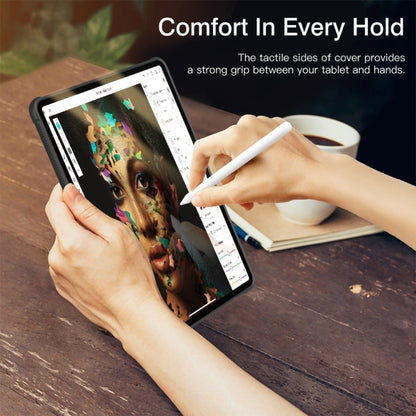 For iPad Pro 11 2022 PC+TPU Transparent Shockproof Tablet Case(Blue) - iPad Pro 11 (2022/2021) Cases by buy2fix | Online Shopping UK | buy2fix
