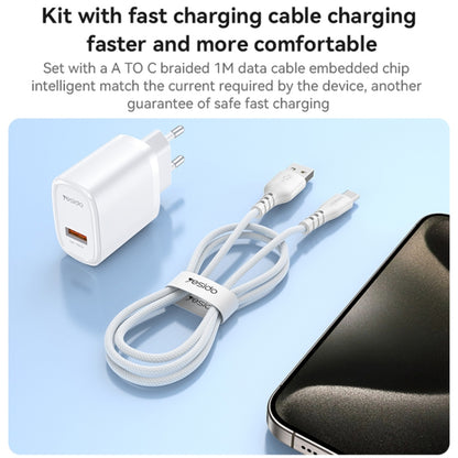 Yesido YC66 PD 18W USB Fast Charger, Specification:EU Plug(White) - USB Charger by Yesido | Online Shopping UK | buy2fix