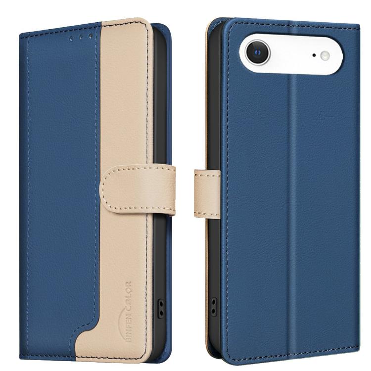 For iPhone Air Color Matching RFID Anti-theft Leather Phone Case(Blue) - iPhone Air Cases by buy2fix | Online Shopping UK | buy2fix