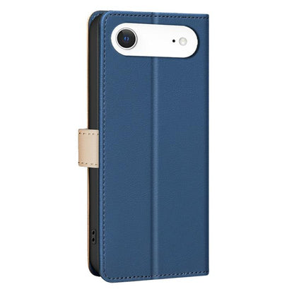 For iPhone Air Color Matching RFID Anti-theft Leather Phone Case(Blue) - iPhone Air Cases by buy2fix | Online Shopping UK | buy2fix