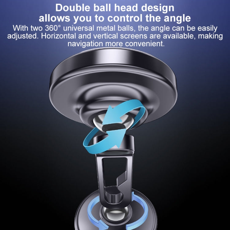 Yesido C210 Double Ball Magnetic Car Holder(Black) - Universal Car Holders by Yesido | Online Shopping UK | buy2fix