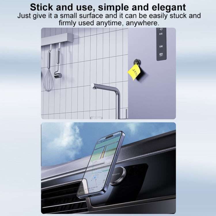 Yesido C211 Round Magnetic Car Holder(Black) - Universal Car Holders by Yesido | Online Shopping UK | buy2fix