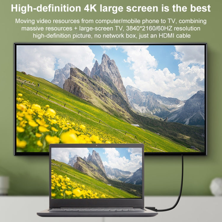 HDMI to Micro HDMI 4K UHD 18Gbps Video Connection Cable, Length:0.5m(Black) by buy2fix