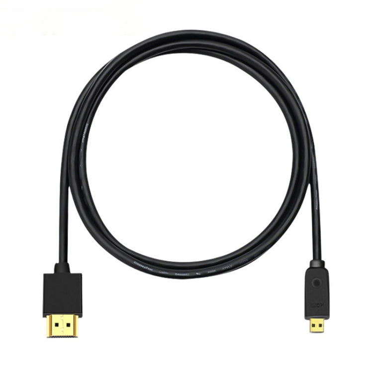 HDMI to Micro HDMI 4K UHD 18Gbps Video Connection Cable, Length:1m(Black) by buy2fix