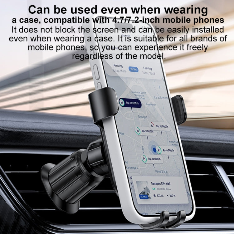 Yesido C247 Air Vent Gravity Car Holder(Black) - Universal Car Holders by Yesido | Online Shopping UK | buy2fix