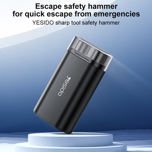 Yesido C248 Multifunctional Seat Belt Cutting Emergency Vehicle Safety Hammer(Black) - Emergency Hammer by Yesido | Online Shopping UK | buy2fix