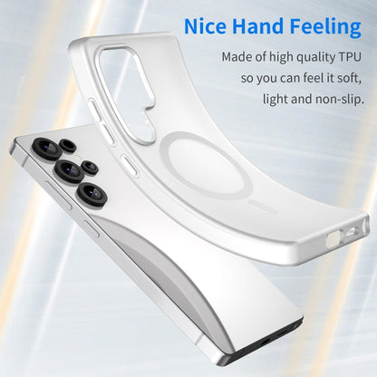 For Samsung Galaxy S25 Ultra MagSafe Frosted Translucent TPU + PC Full Coverage Phone Case(White) by buy2fix