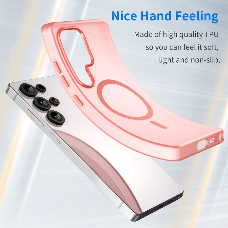 For Samsung Galaxy S25 Ultra MagSafe Frosted Translucent TPU + PC Full Coverage Phone Case(Red) by buy2fix
