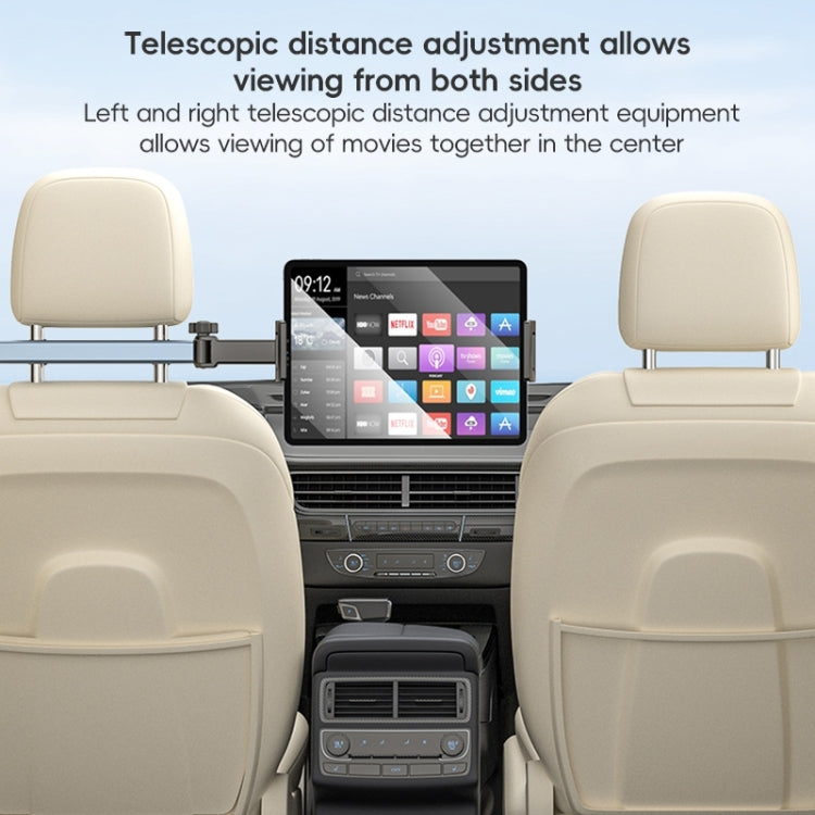 Yesido C294 Telescopic Car Backrest Folding Holder(Black) - Universal Car Holders by Yesido | Online Shopping UK | buy2fix