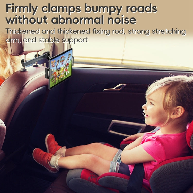 Yesido C294 Telescopic Car Backrest Folding Holder(Black) - Universal Car Holders by Yesido | Online Shopping UK | buy2fix