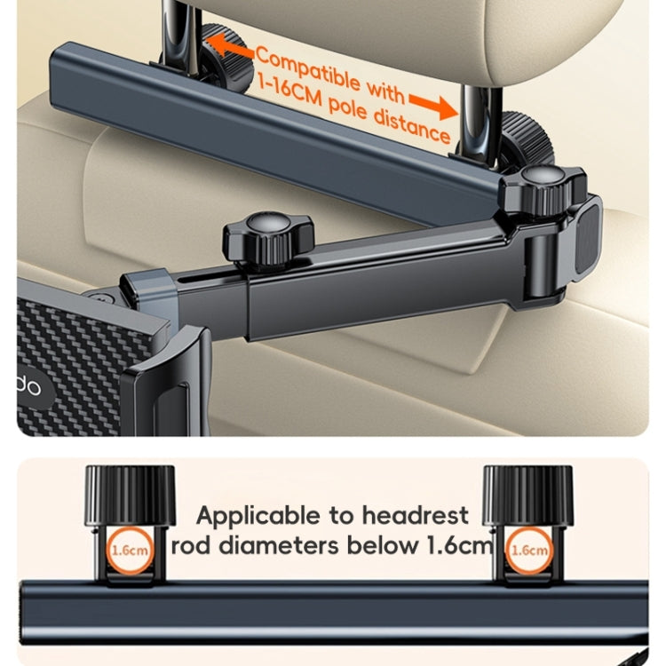 Yesido C294 Telescopic Car Backrest Folding Holder(Black) - Universal Car Holders by Yesido | Online Shopping UK | buy2fix