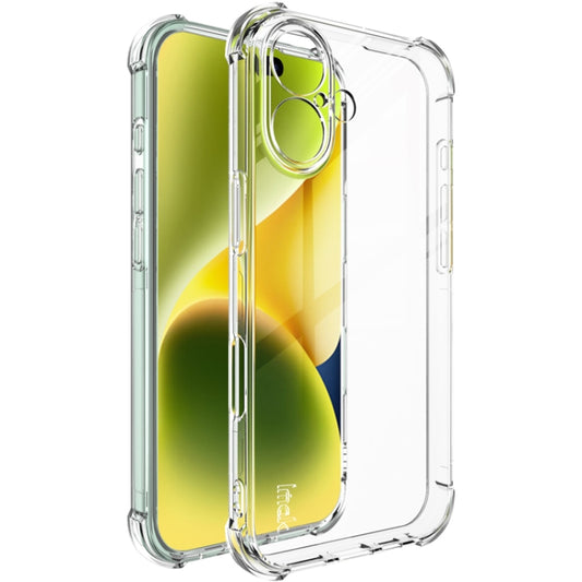For iPhone 16 imak Shockproof Airbag TPU Phone Case(Transparent) by imak