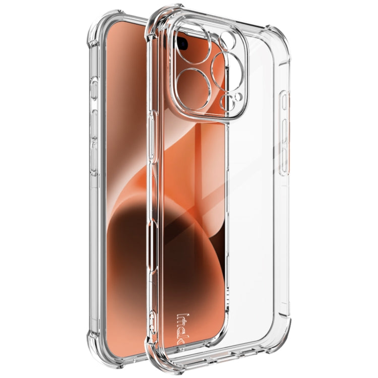 For iPhone 16 Pro imak Shockproof Airbag TPU Phone Case(Transparent) by imak