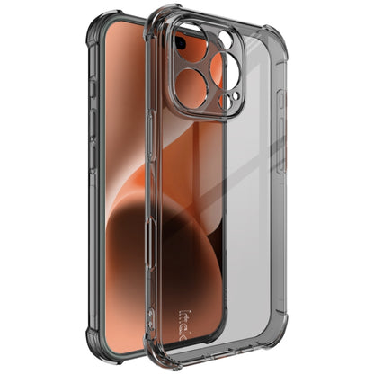 For iPhone 16 Pro imak Shockproof Airbag TPU Phone Case(Transparent Black) by imak