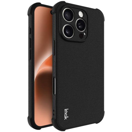 For iPhone 16 Pro imak Shockproof Airbag TPU Phone Case(Matte Black) by imak