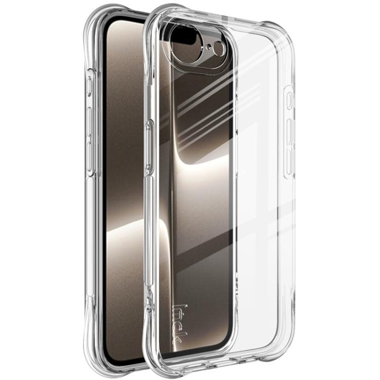 For iPhone 16e imak Shockproof Airbag TPU Phone Case(Transparent) - iPhone 16e Cases by imak | Online Shopping UK | buy2fix