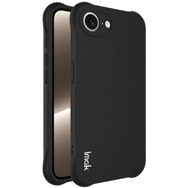 For iPhone 16e imak Shockproof Airbag TPU Phone Case(Matte Black) - iPhone 16e Cases by imak | Online Shopping UK | buy2fix