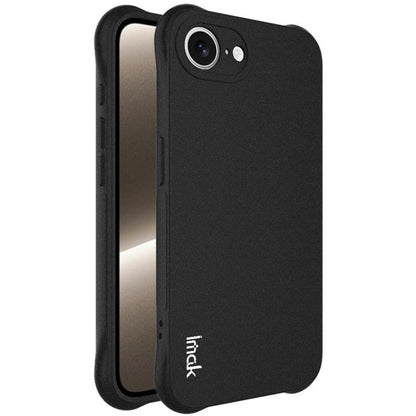 For iPhone 16e imak Shockproof Airbag TPU Phone Case(Matte Black) - iPhone 16e Cases by imak | Online Shopping UK | buy2fix