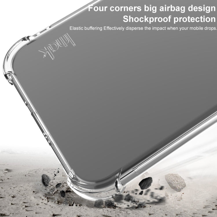 For iPhone 16e imak Shockproof Airbag TPU Phone Case(Transparent Black) - iPhone 16e Cases by imak | Online Shopping UK | buy2fix