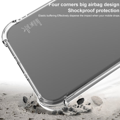 For iPhone 16e imak Shockproof Airbag TPU Phone Case(Transparent Black) - iPhone 16e Cases by imak | Online Shopping UK | buy2fix