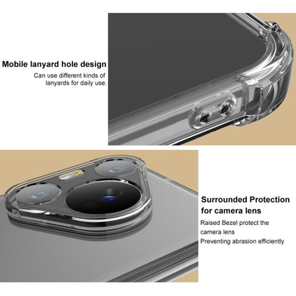 For iPhone 16e imak Shockproof Airbag TPU Phone Case(Transparent Black) - iPhone 16e Cases by imak | Online Shopping UK | buy2fix