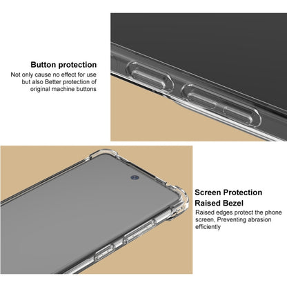For iPhone 16e imak Shockproof Airbag TPU Phone Case(Transparent Black) - iPhone 16e Cases by imak | Online Shopping UK | buy2fix
