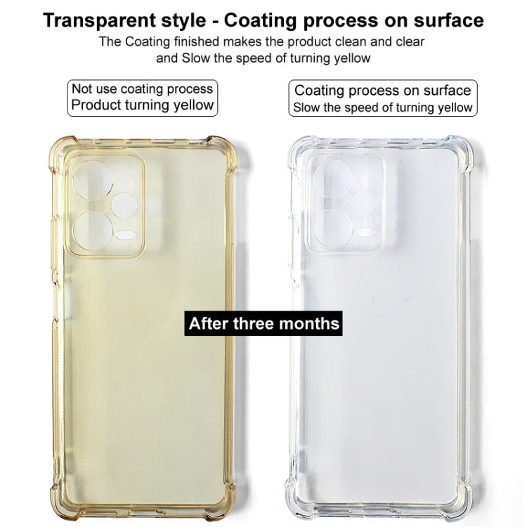 For iPhone 16e imak Shockproof Airbag TPU Phone Case(Transparent Black) - iPhone 16e Cases by imak | Online Shopping UK | buy2fix