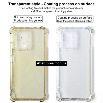 For iPhone 16e imak Shockproof Airbag TPU Phone Case(Transparent Black) - iPhone 16e Cases by imak | Online Shopping UK | buy2fix