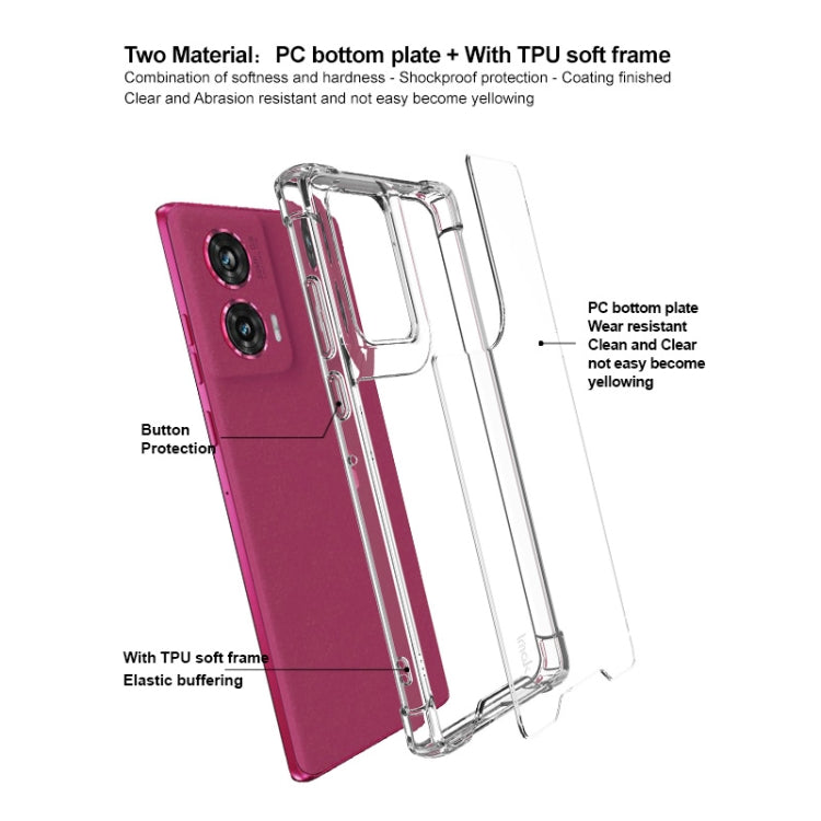 For Motorola Edge 50 Fusion IMAK Space Shield PC + TPU Airbag Shockproof Phone Case(Transparent) by imak