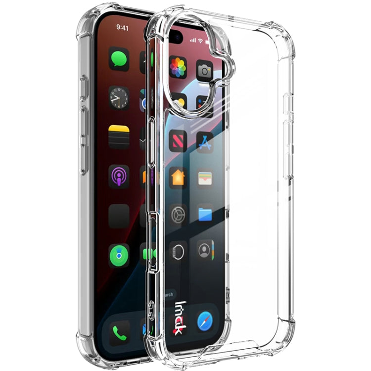For iPhone 16 IMAK Space Shield PC + TPU Airbag Shockproof Phone Case(Transparent) by imak
