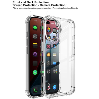For iPhone 16 IMAK Space Shield PC + TPU Airbag Shockproof Phone Case(Transparent) by imak