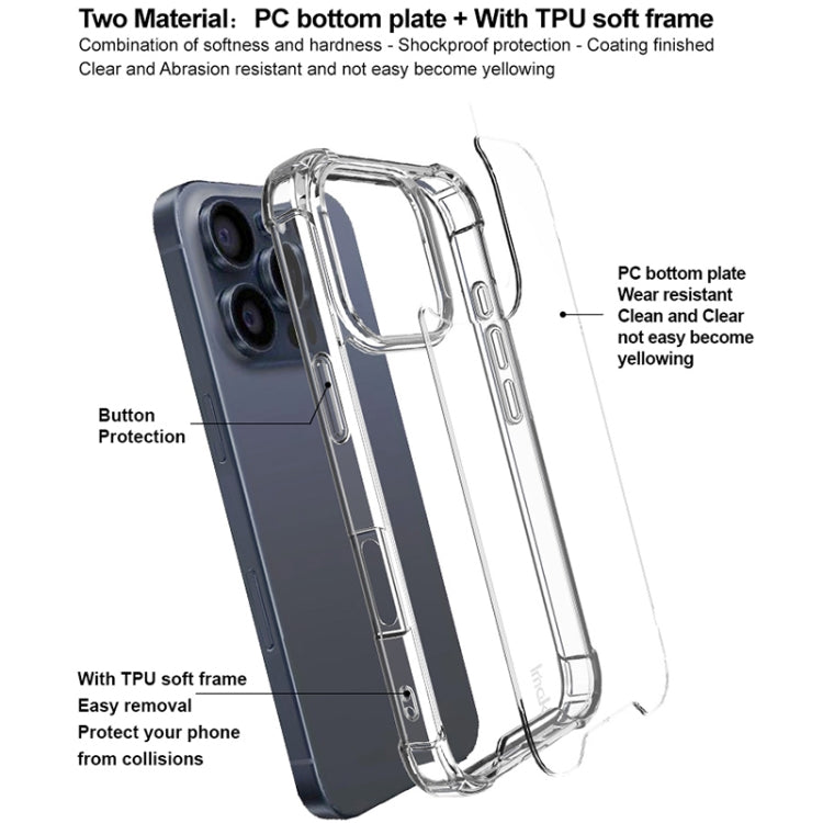 For iPhone 16 Pro IMAK Space Shield PC + TPU Airbag Shockproof Phone Case(Transparent) by imak