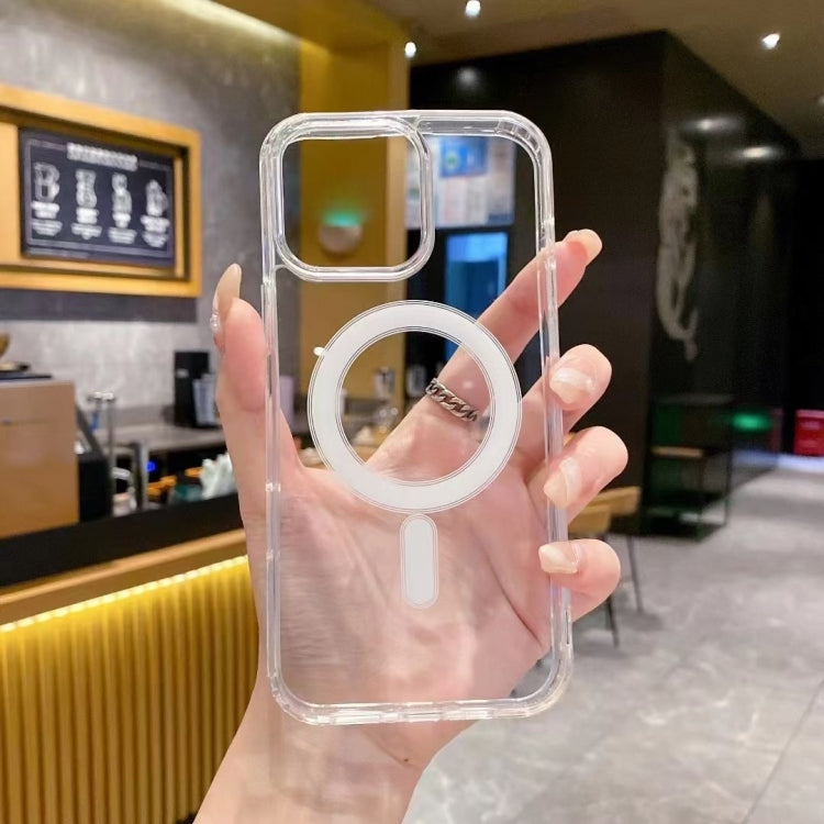 For iPhone 16 Pro Large Hole Camera MagSafe Magnetic Clear Acrylic TPU Case(Transparent) by buy2fix