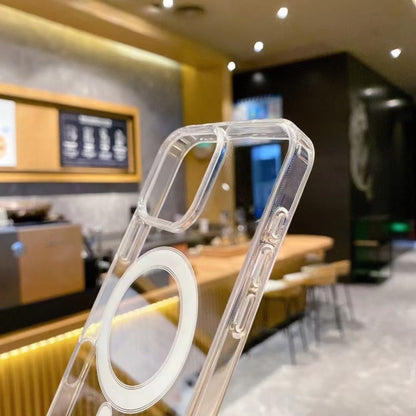 For iPhone 16 Pro Large Hole Camera MagSafe Magnetic Clear Acrylic TPU Case(Transparent) by buy2fix
