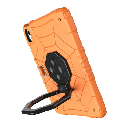 For iPad 2025 / 2022 Spider Turntable Handle Stress Relief Tablet Case(Orange Black) - iPad 2025 / 2022 Cases by buy2fix | Online Shopping UK | buy2fix