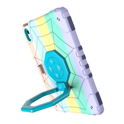 For iPad 2025 / 2022 Spider Turntable Handle Stress Relief Tablet Case(Gradient Color Blue) - iPad 2025 / 2022 Cases by buy2fix | Online Shopping UK | buy2fix