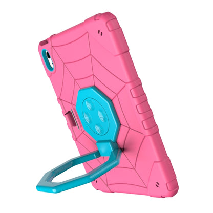 For iPad 2025 / 2022 Spider Turntable Handle Stress Relief Tablet Case(Rose Red Blue) - iPad 2025 / 2022 Cases by buy2fix | Online Shopping UK | buy2fix