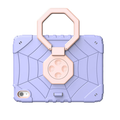 For iPad 2025 / 2022 Spider Turntable Handle Stress Relief Tablet Case(Purple Gold) - iPad 2025 / 2022 Cases by buy2fix | Online Shopping UK | buy2fix
